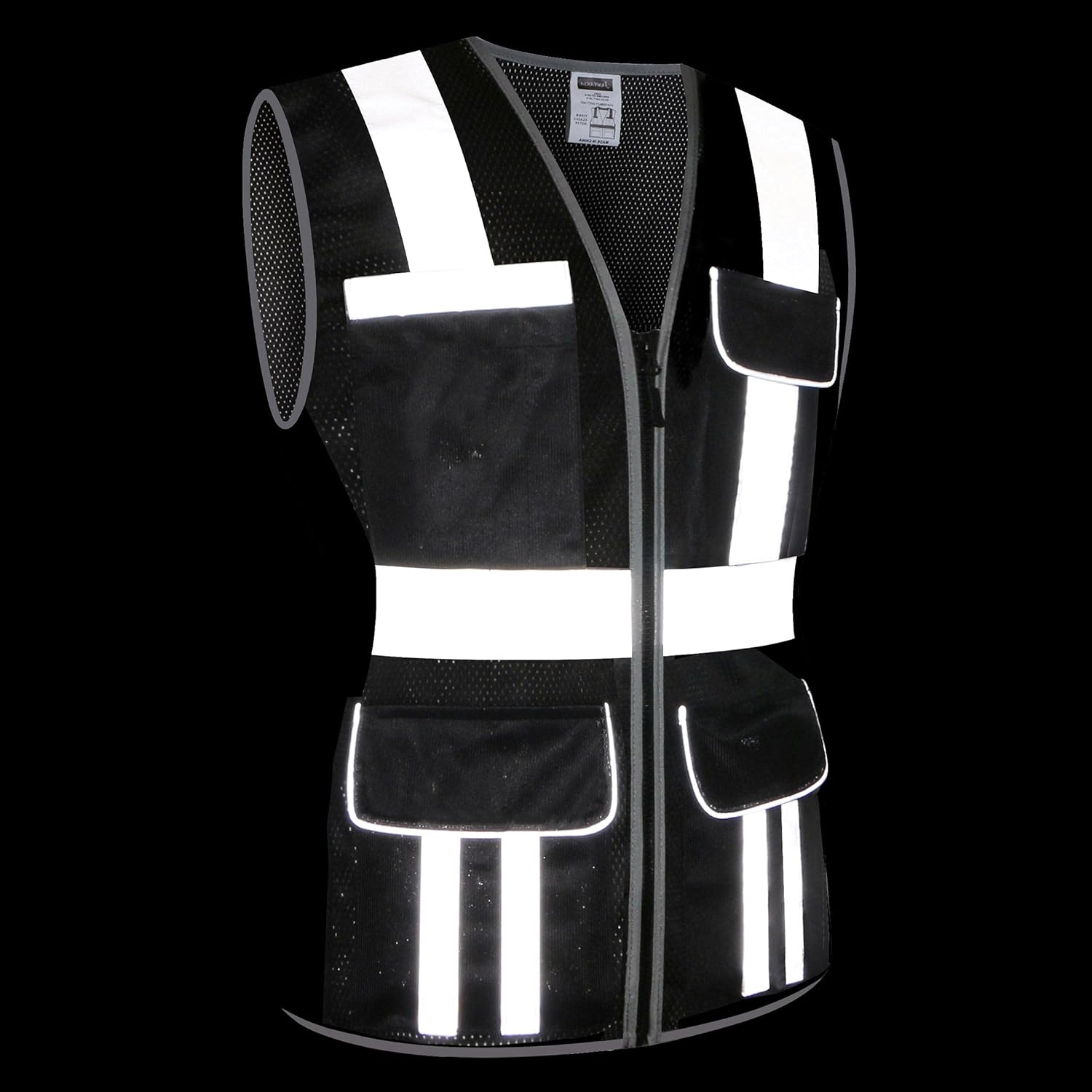 Women Safety Vest, Multi Pockets High Visibility Reflective Breathable Mesh Work Vest For Lady, Durable Zipper - Image 6