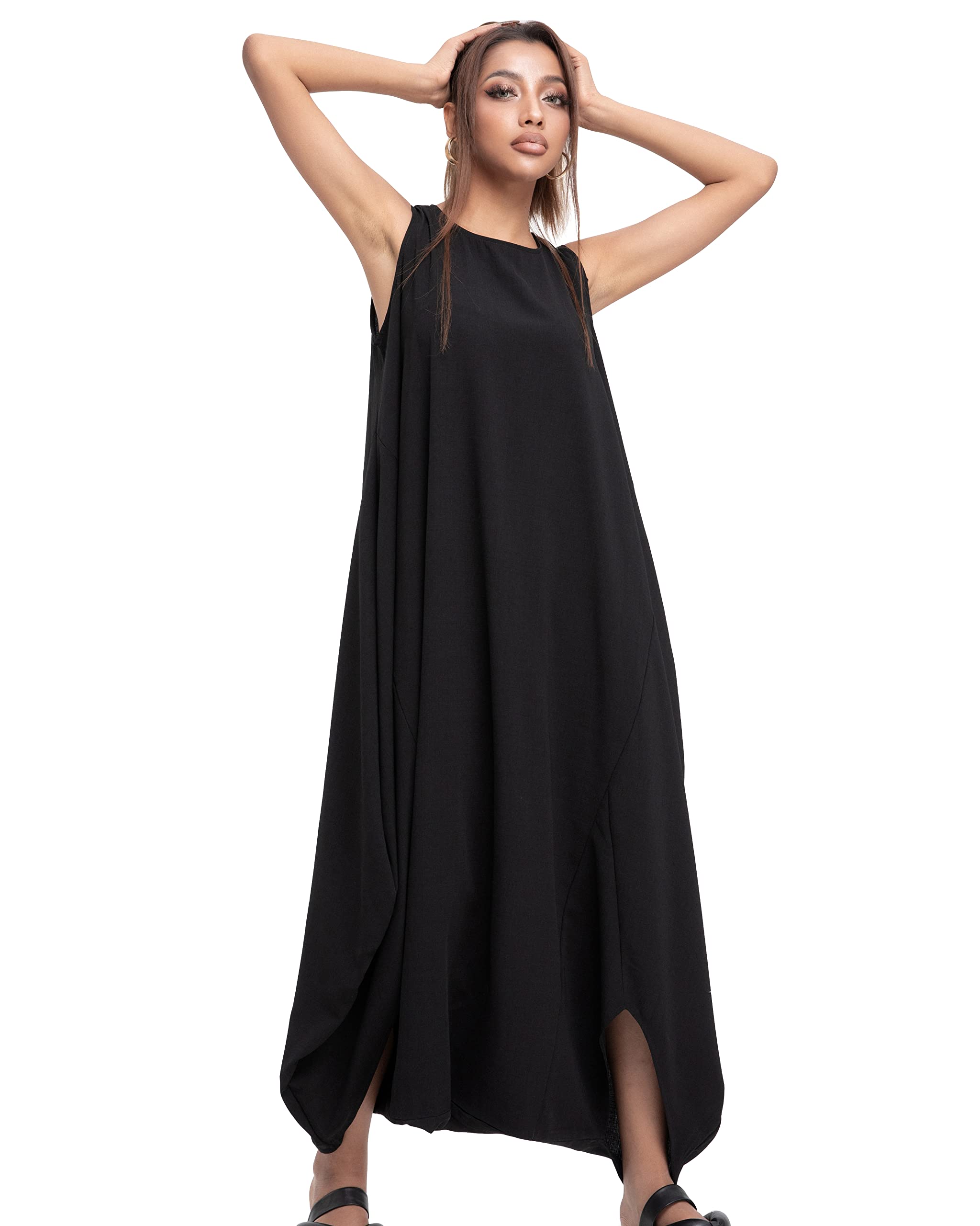 Women's Summer Jumpers Outfits Black Harem Boho Jumpsuit Maxi Casual Romper Playsuit Baggy Overalls GY1791 A