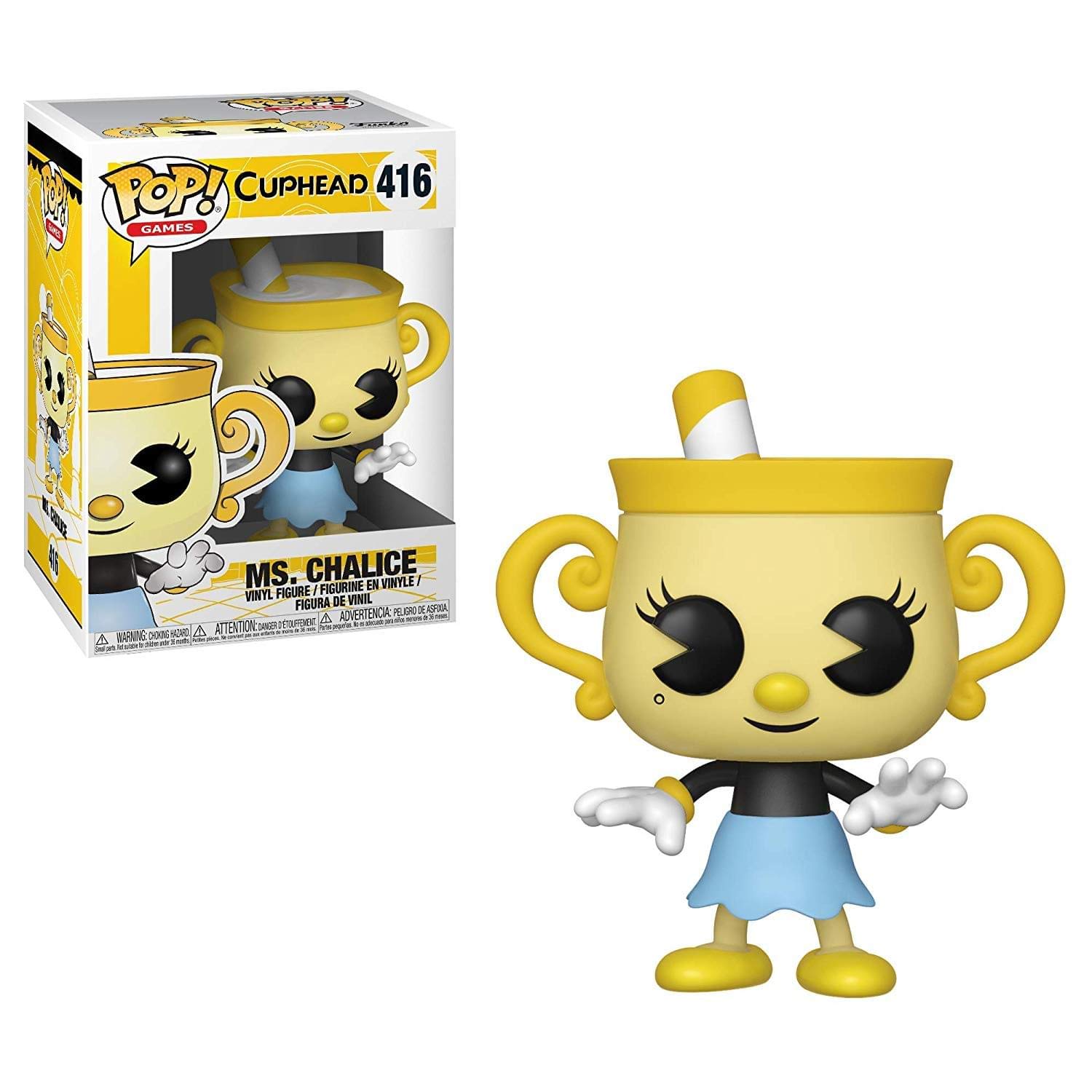 Amazon.com: Funko Pop Games: Cuphead - Ms. Chalice Collectible