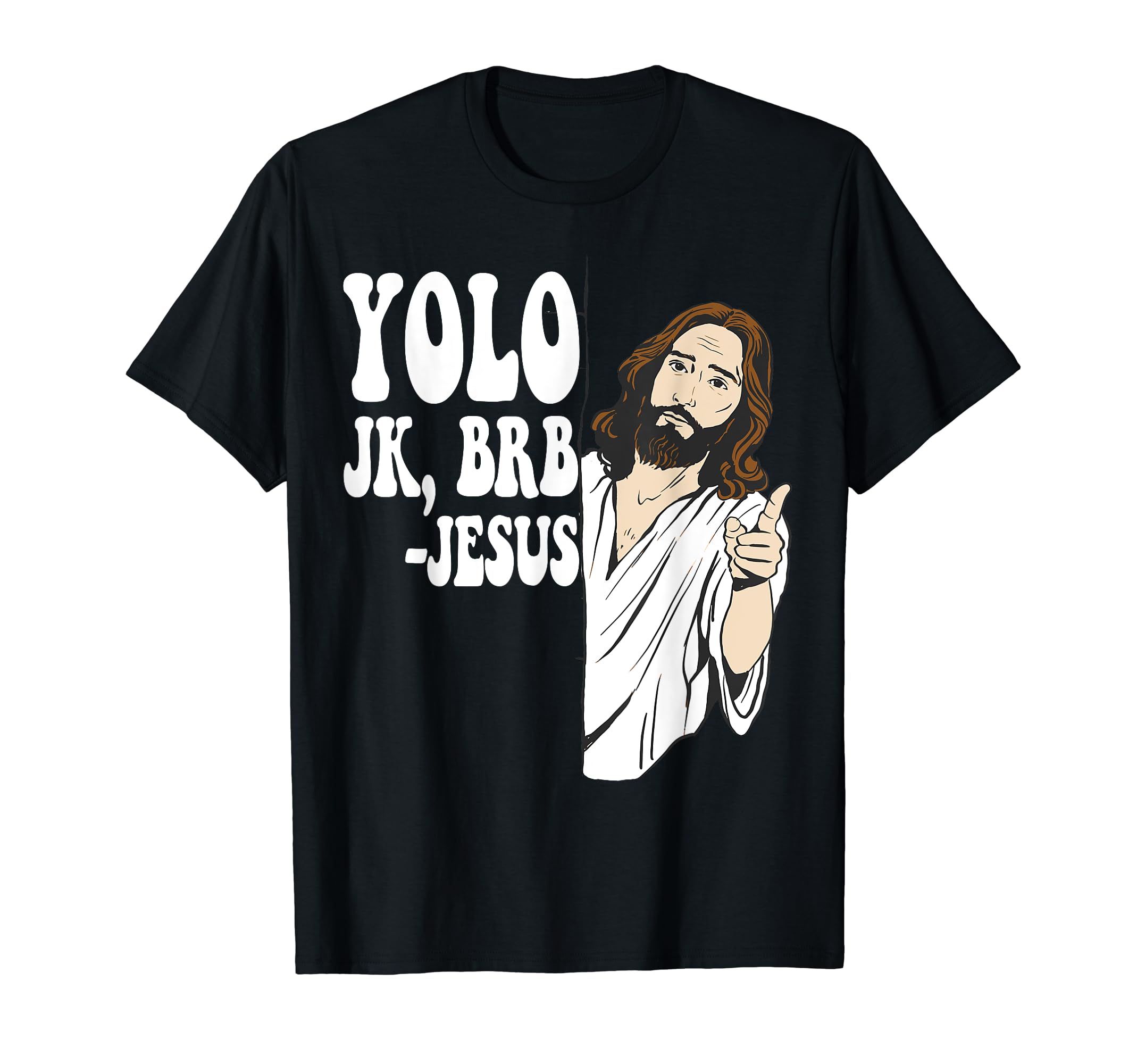 Easter Shirts Women Men Kids Children Easter GiftsYOLO JK BRB JESUS Funny Resurrection Christians Easter Day T-Shirt