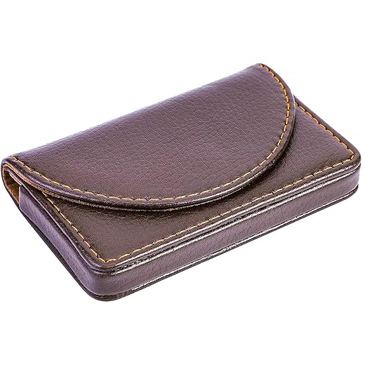 VOGARD Business Card Holder Slim Brown