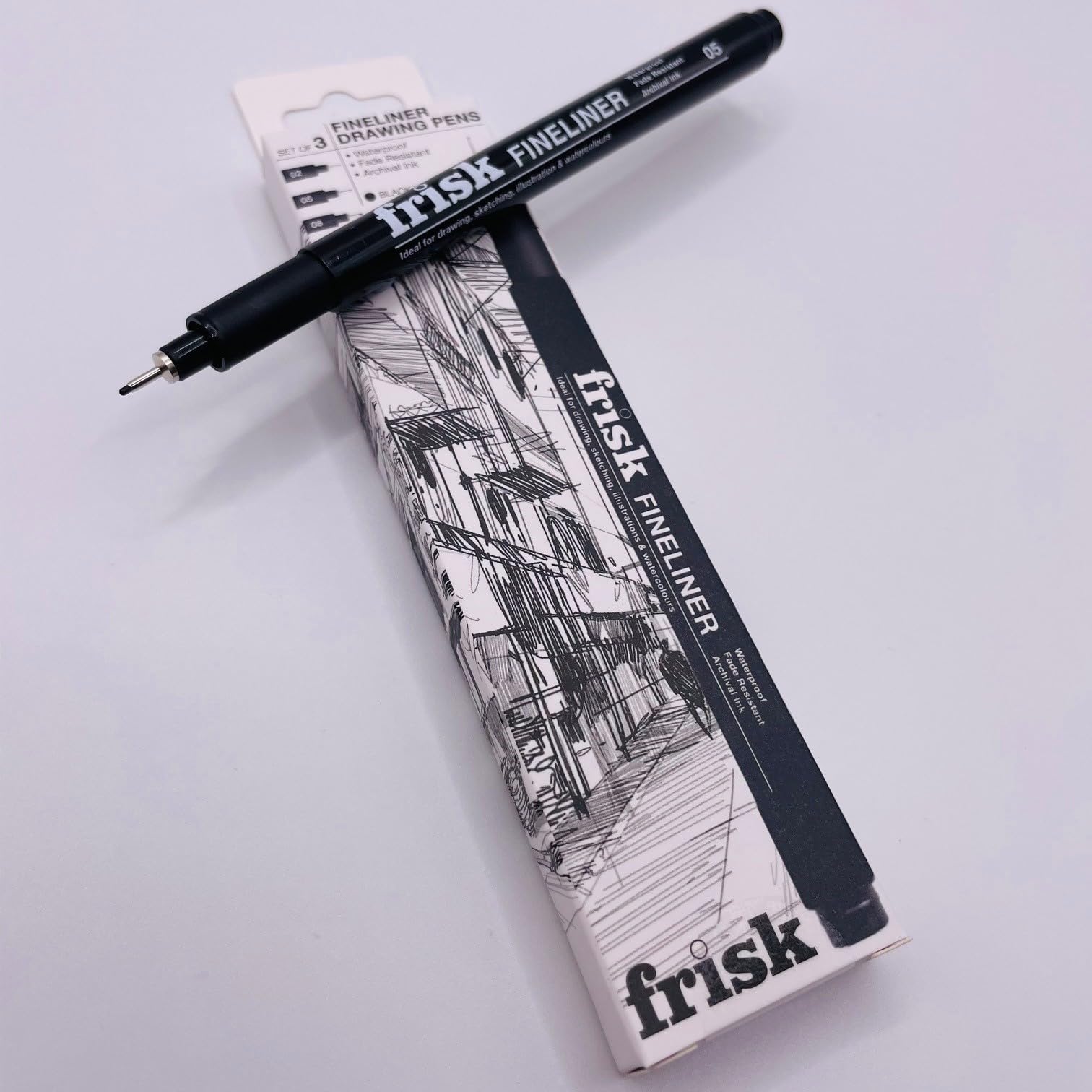 Frisk Fineliners Black Set of 3 - Image 2