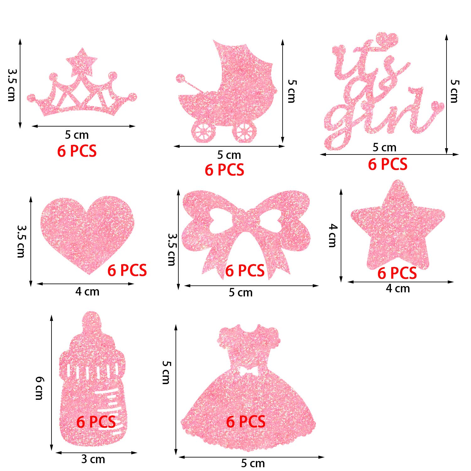 Buy 48 Pieces A Girl Cupcake Toppers Baby Shower Cake Cupcake Toppers