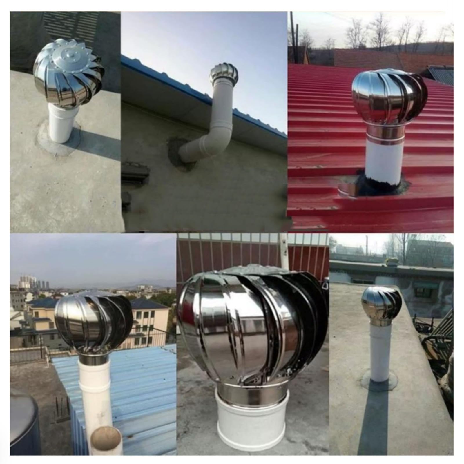 Copertura Del Cappuccio Delle Turbines Eoliche,Presa D'aria For Soffitta,
