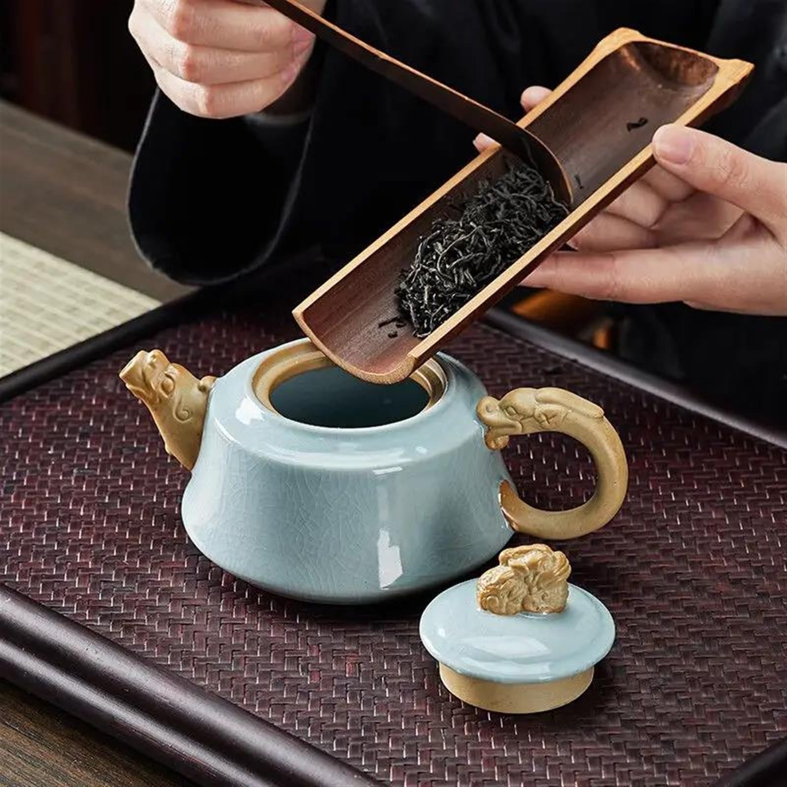 Zestaw do herbaty popołudniowej, zestaw do herbaty Kung Fu, chiński zestaw do herbaty, zestaw do herbaty popołudniowej, czajnik Yixing, dzbanek do kawy, czajniczek Gaiwan, samowar Ked, glazura do cz