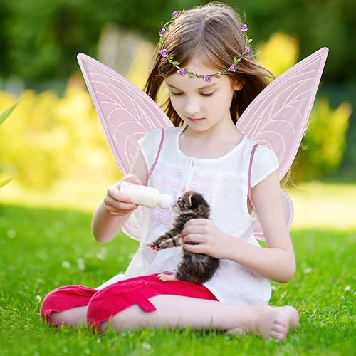Vista 31 de U-Goforst Fairy Wings for Adults Women Butterfly Wings for Girls Angel Wing Halloween Costume Dress Up Cosplay Verde
