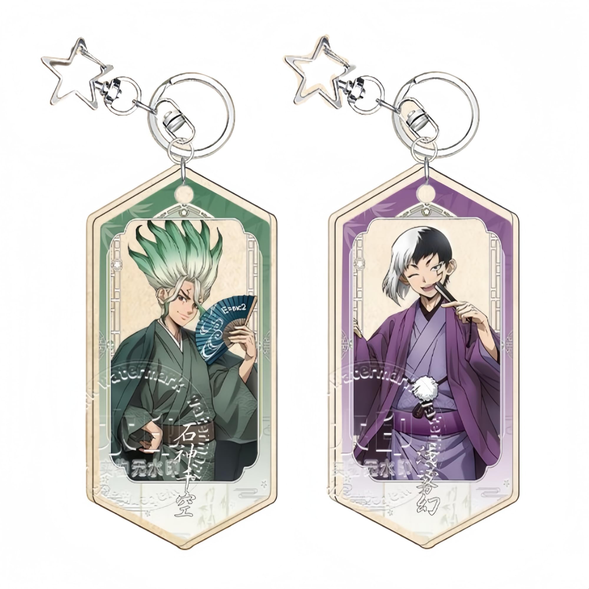多個模様選択可 石神千空 グッズ ドクストン キーホルダー 浅霧幻 アクリルキーホルダー かわいい コスプレ小物 携帯 鍵 自動車 かばん ペンダント アニメ周辺 非公式 [並行輸入品]