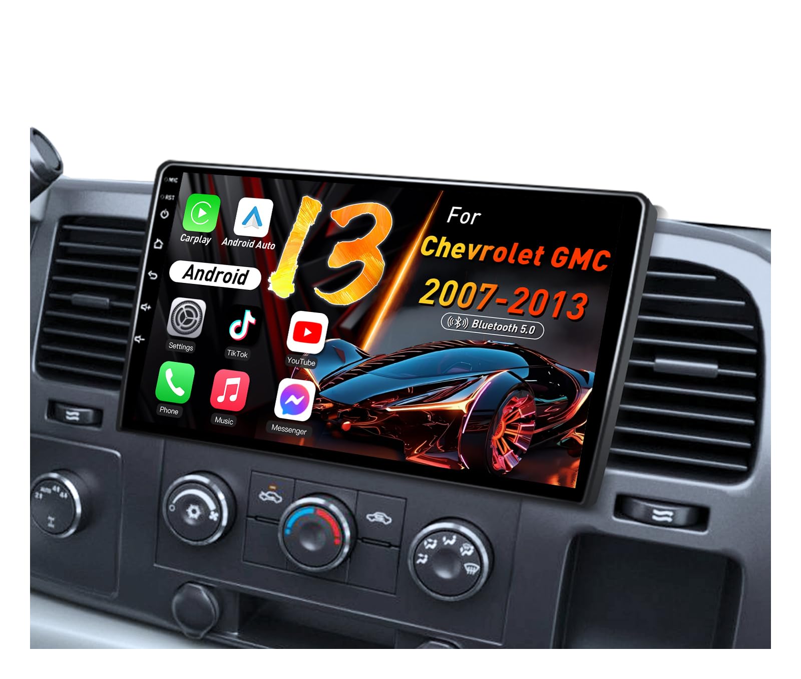 5G WiFi Car Radio for Chevy Silverado: 1280x800 IPS Touchscreen Head Unit