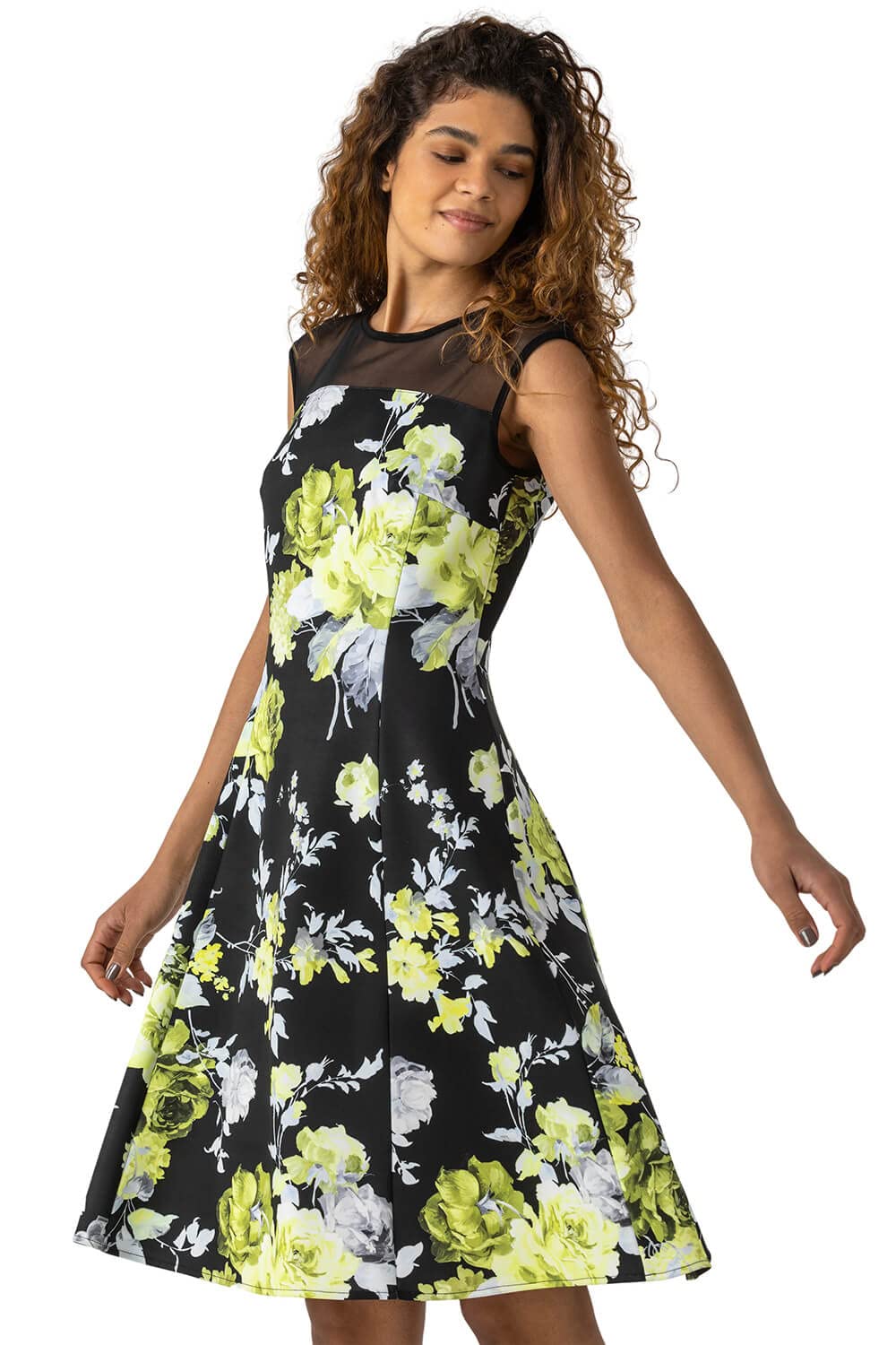 sachin and babi light blue dress Yellow Fit And Flare Dress