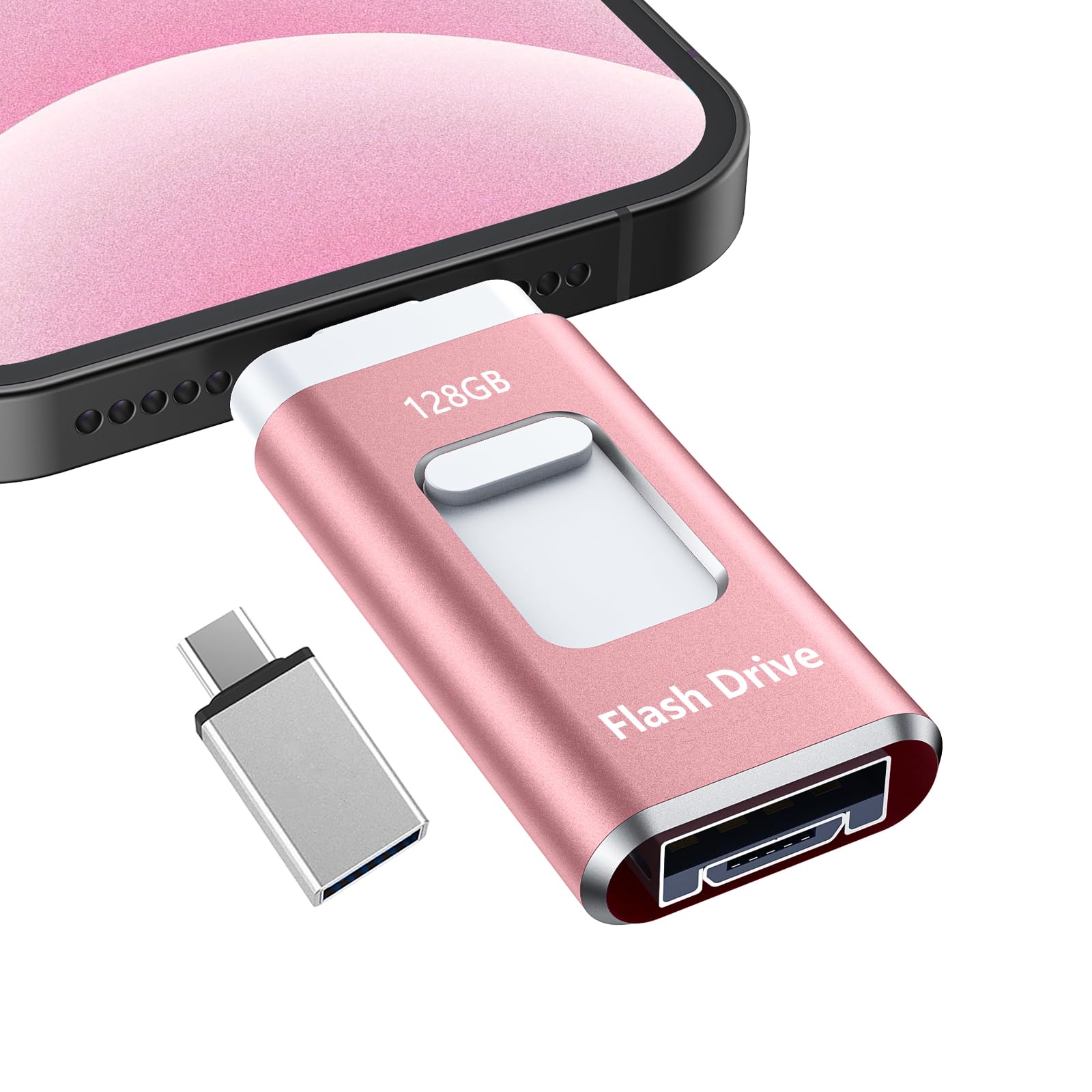 ★限定1点★usbメモリ 128gb ピンク アプリ不要 バックアップ USB Amazon.co.jp: 【専用アプリ不要 アルバム整理簡単】Phone用USB