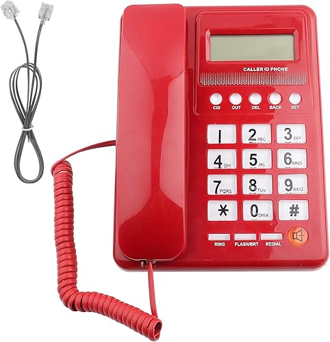 Miniatura 7 de Teléfono con cable con cable, Teléfono con cable de hotel en casa, Teléfono de escritorio Teléfono fijo de oficina Teléfono fijo, Pantalla de