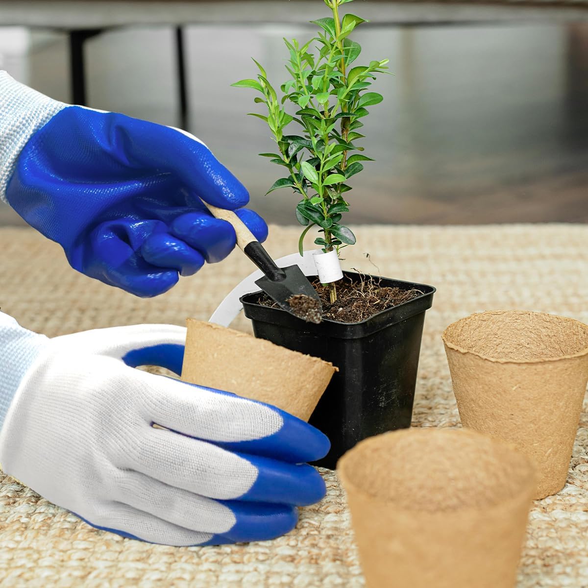 120 Pairs Gardening Work Gloves Bulk for Men Women, Breathable Rubber Coated Garden Gloves for Construction, 9.1 Inch - Image 6