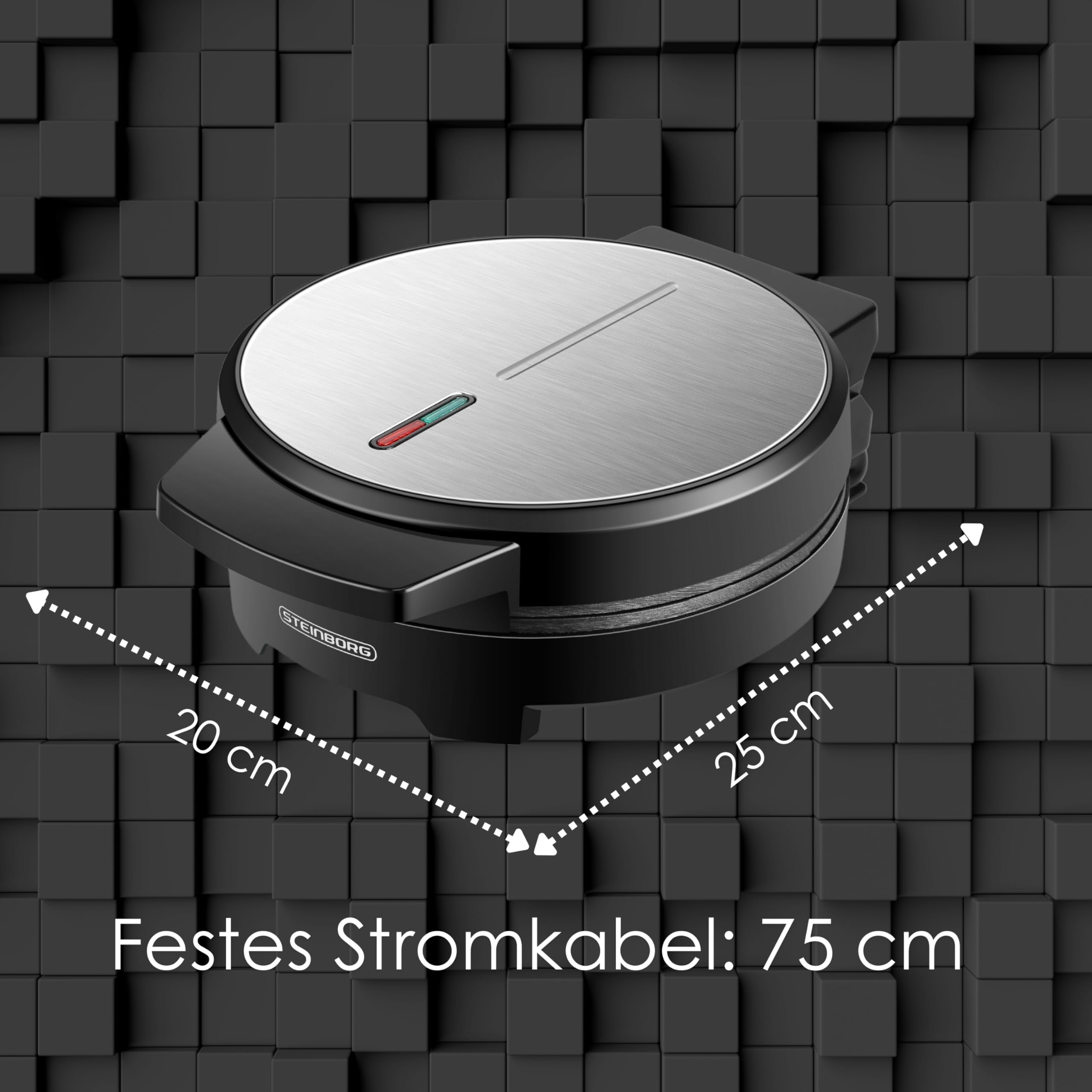 Gofrownica | 1000 watów | Gofrownica do gofrów w kształcie serca | Wafflemaker | Grill do panini | Gofrownica z tosterem | Waffle Maker | Elektrogrill | Technologia Cool-Touch | Powłoka zapobiegająca