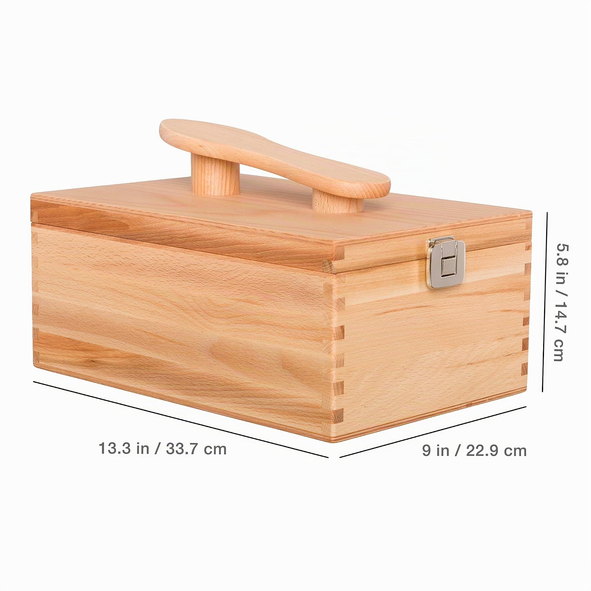 Redecker Schuhputzkasten mit Klappdeckel aus Buche