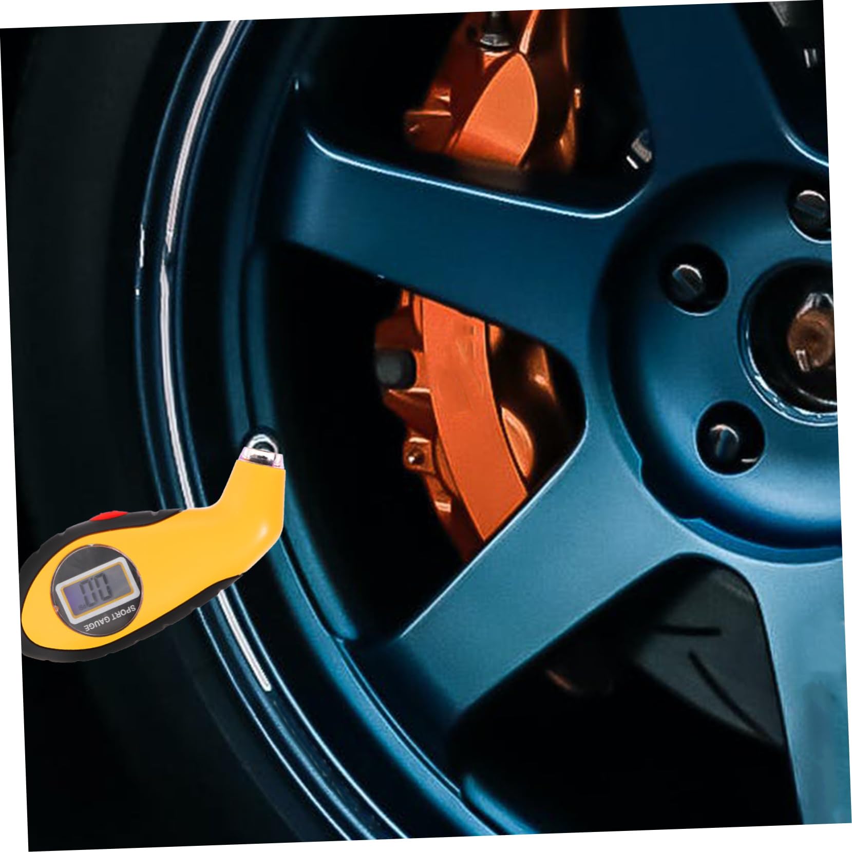 3 Piezas Manómetro de neumáticos de coche supervisión manómetro digital Medidor de presión de neumáticos Probador de presión de neumáticos manómetro de neumáticos para motocicleta