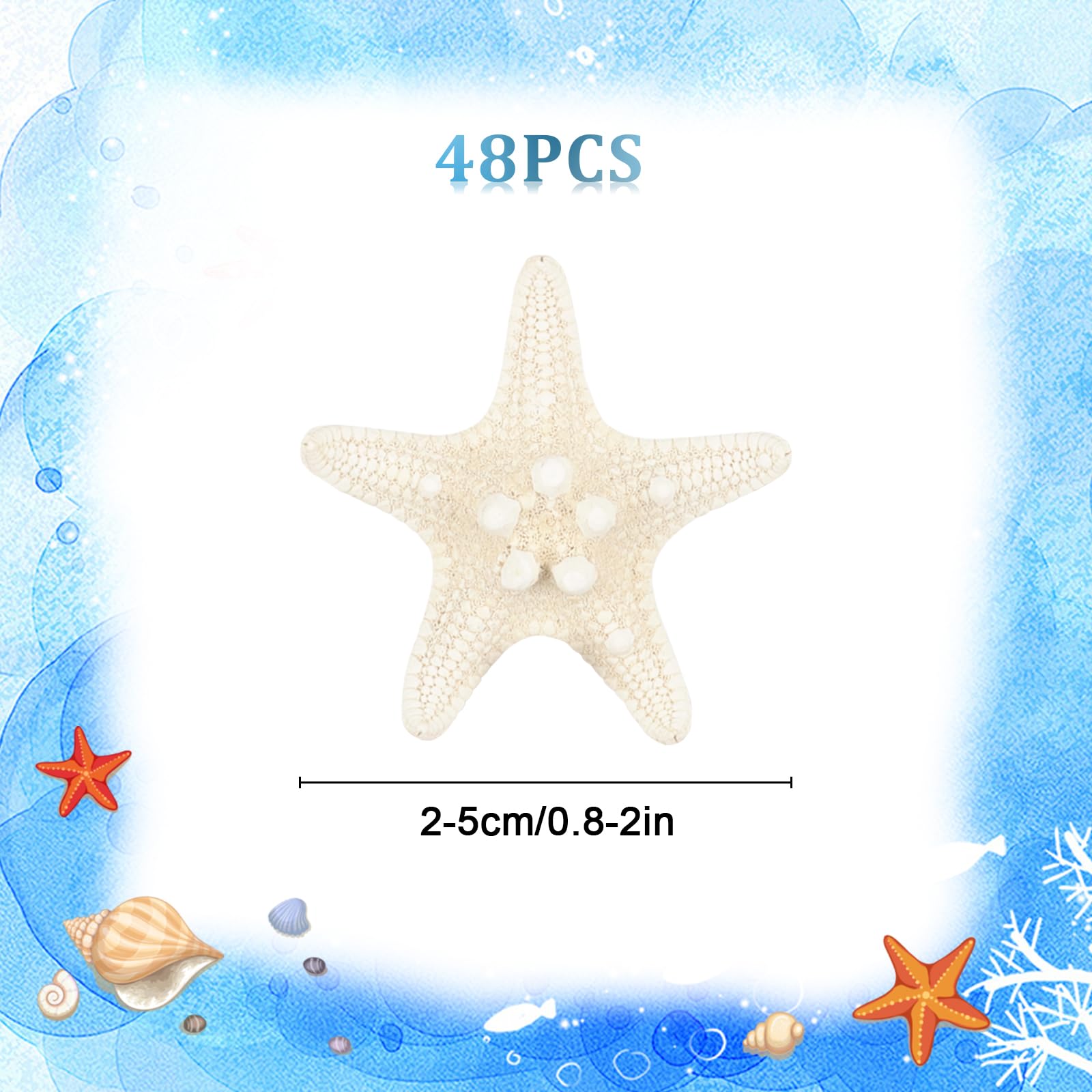 TaoQ C 48 PCS Starfish, Mini Starfish 1