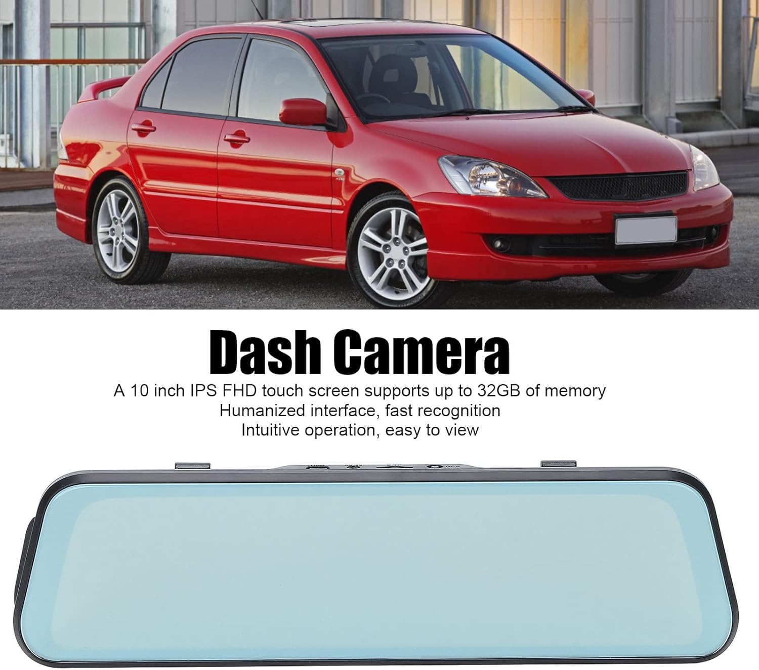 Bewinner Dash Cam with text 'Dash Camera' and key features
