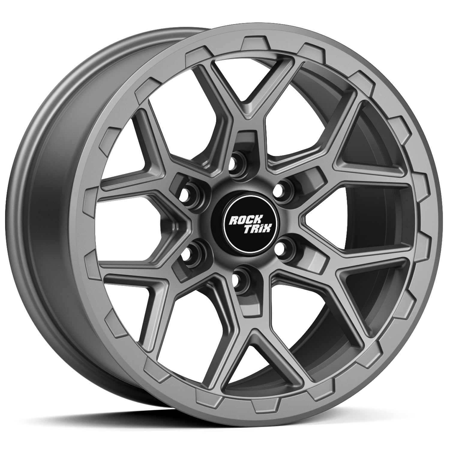 RockTrix RT107 17 Inch Wheel 17x8.5, 6x139.7 6x5.5, +25mm Offset