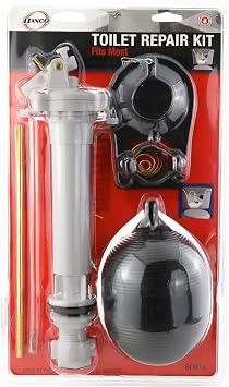 Danco Complete Toilet Repair Kit, Fill Valve & Flapper, White (80816)