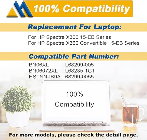 Miniatura 24 de SD06XL - Batería de repuesto para portátil HP Omen 15-EK 15-EN 15-EK0000 15-EK0009TX 15-EK0019NR 15-EK0008CA 15-EK0013DX 15-EK0071NG Series