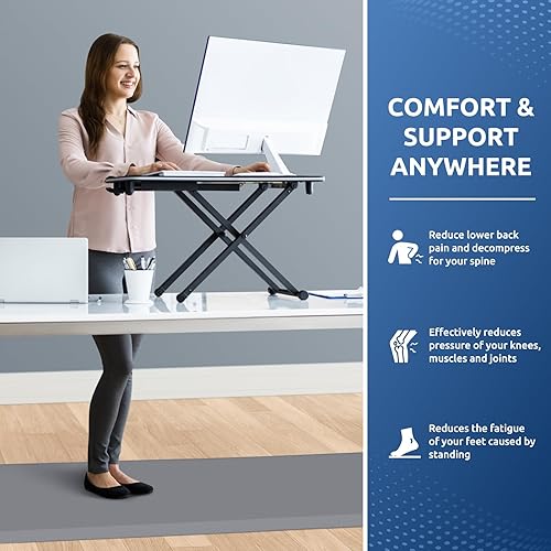 Miniatura 257 de KitchenClouds - Tapete antifatiga acolchado para cocina, impermeable, antideslizante, cómodo, para escritorio de pie, fregadero y oficina, 17.3 x 39