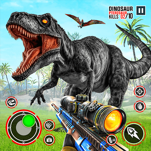 Dinosaurier-Jagdspiele: Jurassic-Universum & Dinosaurier-Jagdsimulator 3D – Monster zusammenführen Dinosaurier vs Godzilla & Kong