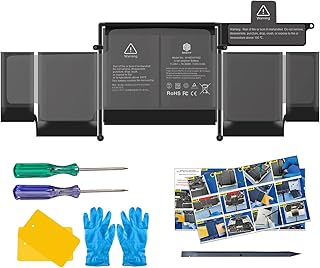 A1502 MacBook pro Battery A1493 A1582 for MacBook Pro 13 Inch Retina A1502 (Mid 2014 Early 2015 Late 2013) Laptop Replacement Battery A1493 A1582 Higher Capacity