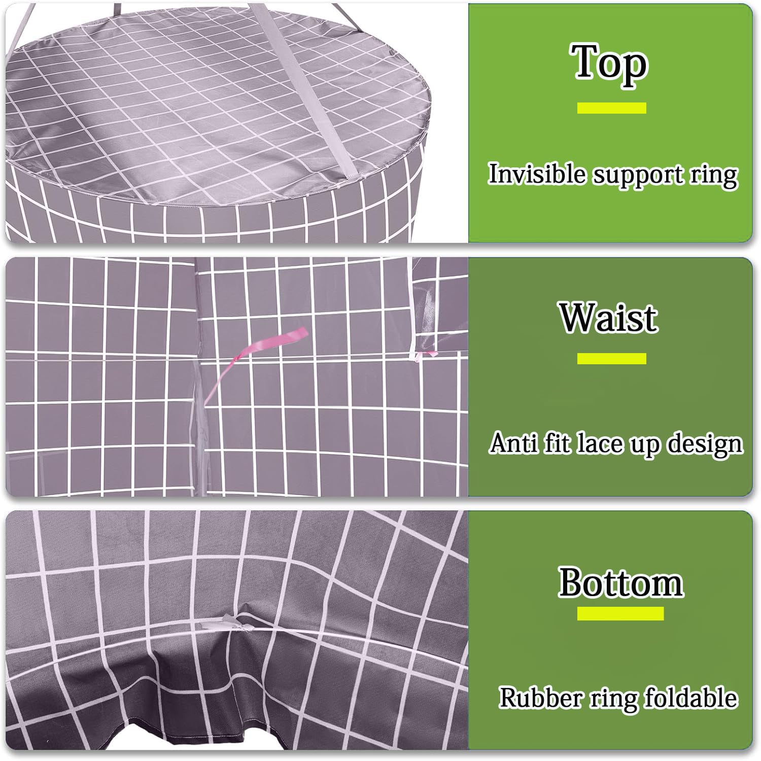 Tenda da Doccia Tonda, Tenda da Doccia Tonda Sospesa 100x200 cm, Tende da Doccia per Esterni per Campeggio all'aperto, Spiaggia, Doccia, Toilette, Privacy (Grigio, 80 X 200 cm)
