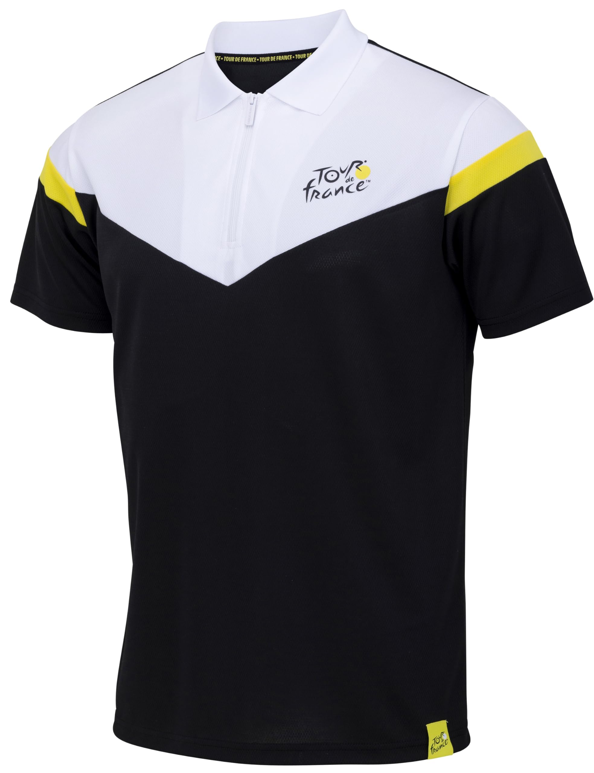 Tour de France TDF Polo Shirt – Official Cycling Collection, Black, M