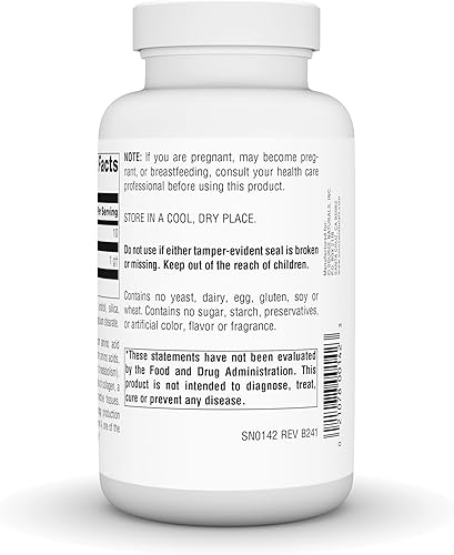 Miniatura 4 de Source Naturals Forma libre de L-lisina, 1,000 mg - Suplemento de aminoácidos apoya la formación de energía y colágeno* - 100 tabletas