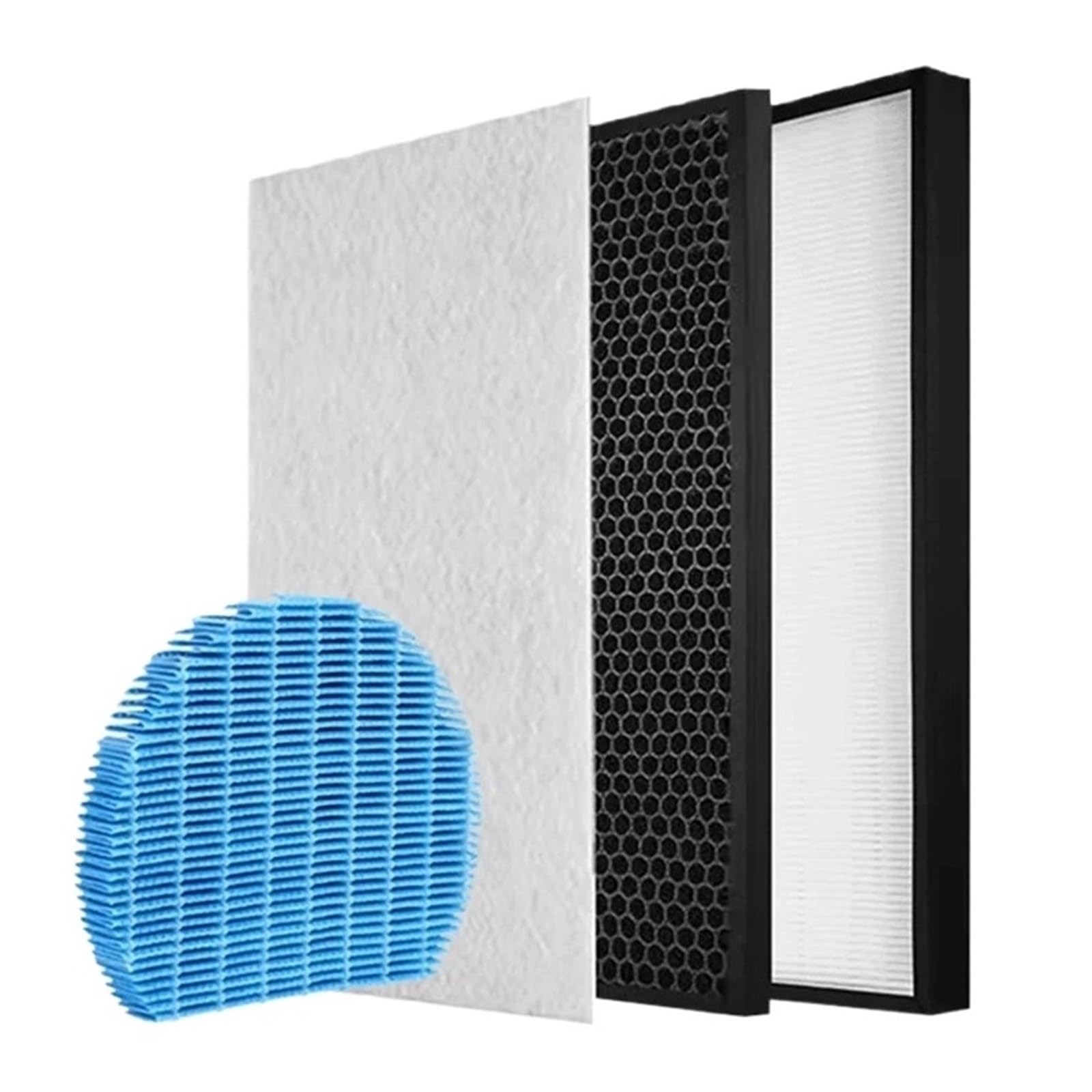 Filtr HEPA Filtr Z Węglem Aktywnym, Compatible With Sharp, Oczyszczacz Powietrza KC-D60EUW KC-G60EUW FZ-D60DFE FZ-D60HFE Wkład Filtra(1 SET and Humidifer-1)