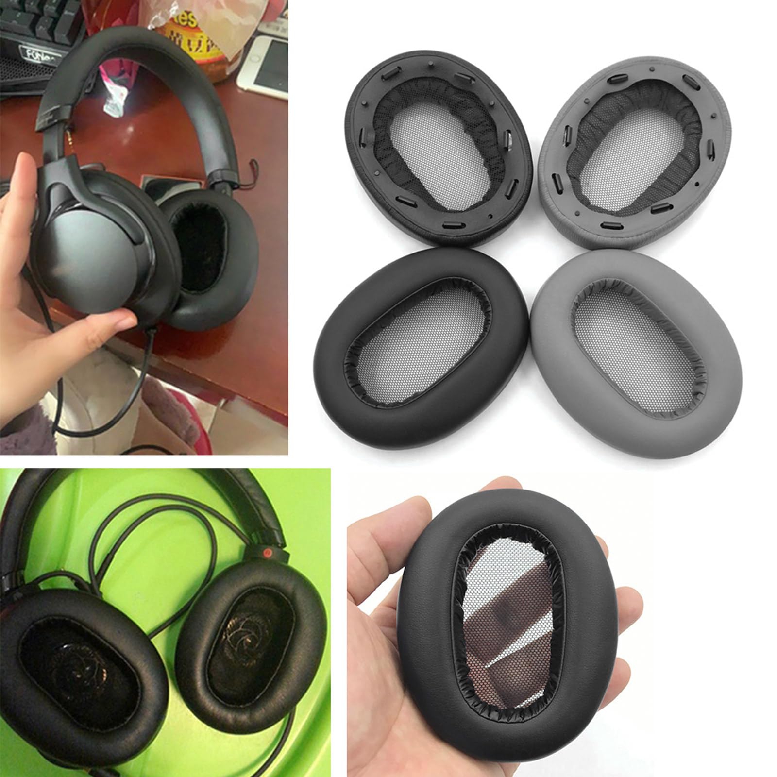Amazon | MDR-1AM2 用イヤーパッドヘッドフォンソフトスポンジカバー