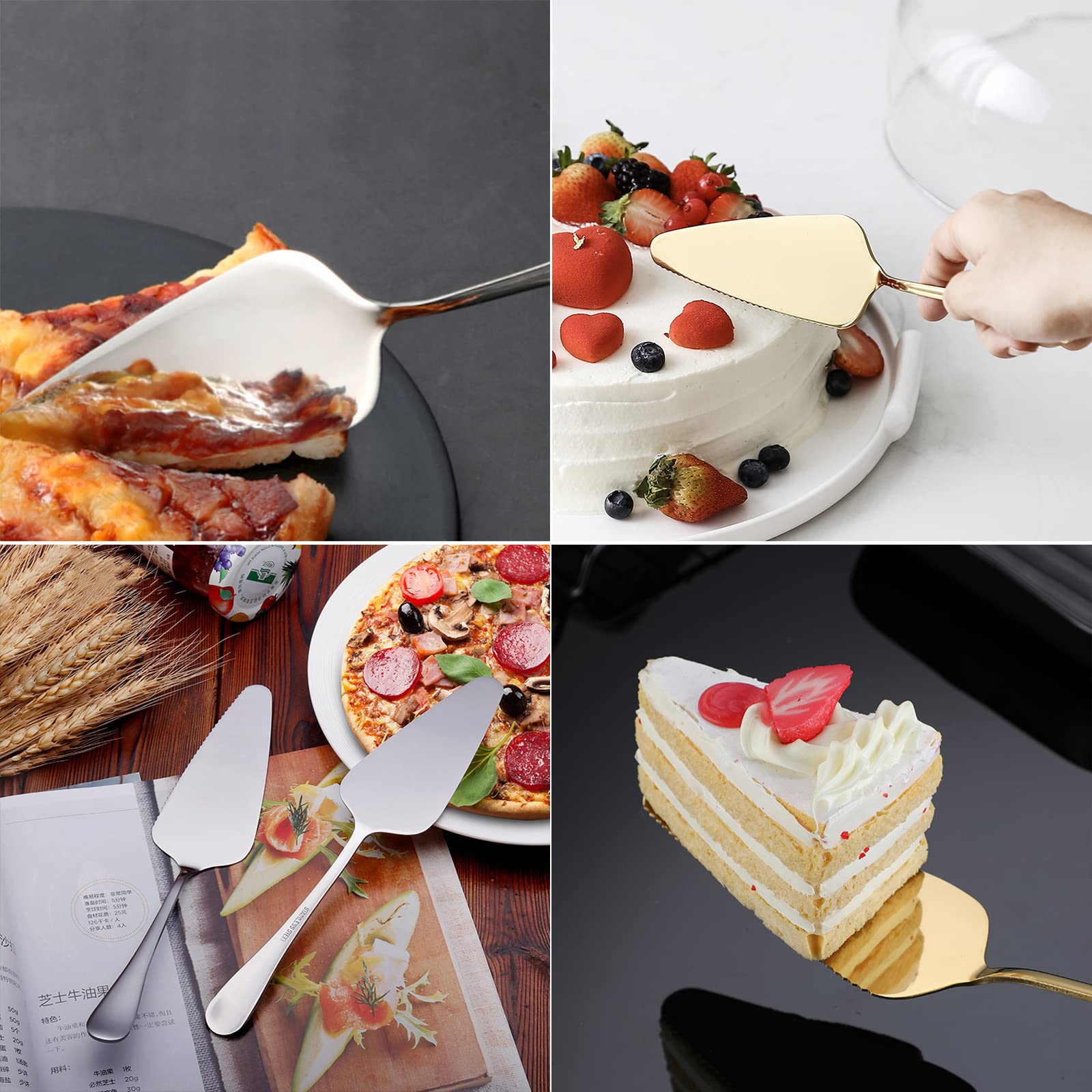 Amazon | SHULLIN 3点セット ケーキサーバー ステンレススチール パイ