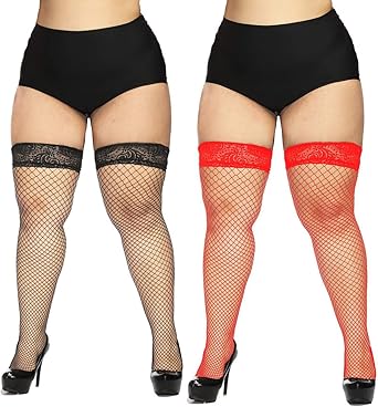 plus size fishnet socks