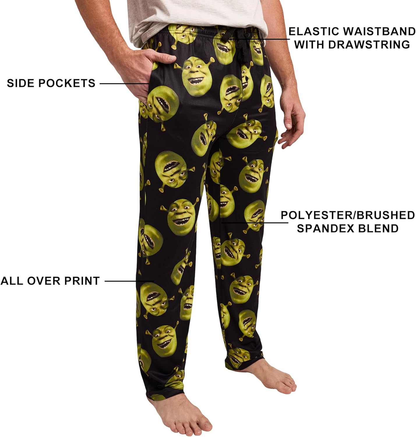 Bioworld Men's Shrek Sleep Pajama Pant - Image 5