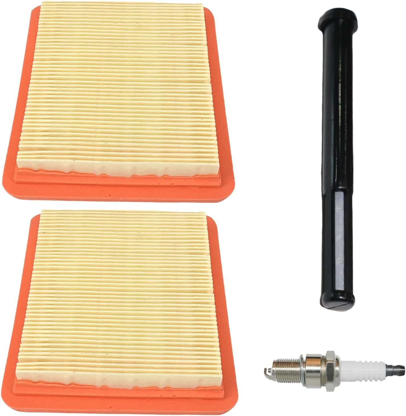 GCV160 17211-Z8B-901 Air Filter Pre Cleaner with 16952-Z8B-000 Fuel Filter for GCV160 GCV170 GCV160LAO GCV170LA GCV190 GCV190LA GC190LA HRS216 HRX217 HRT216 HRC216 Lawn Mower with Spark Plug