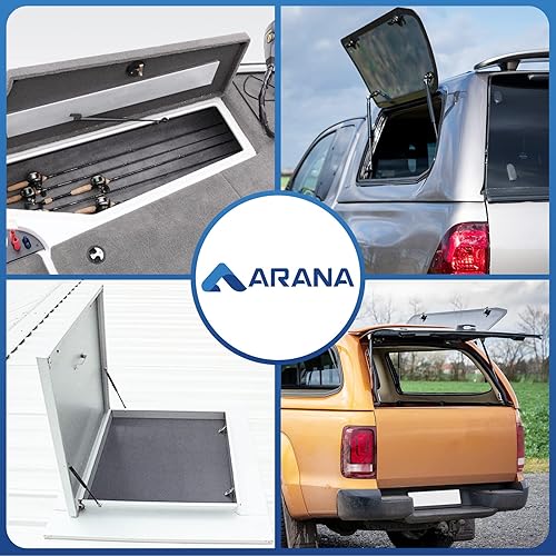 Miniatura 93 de ARANA C16-04154 - Puntales de gas de 15 pulgadas y 24 libras, para cubierta Snugtop, cubierta de cámper, piezas de repuesto para tapa de camión, 2