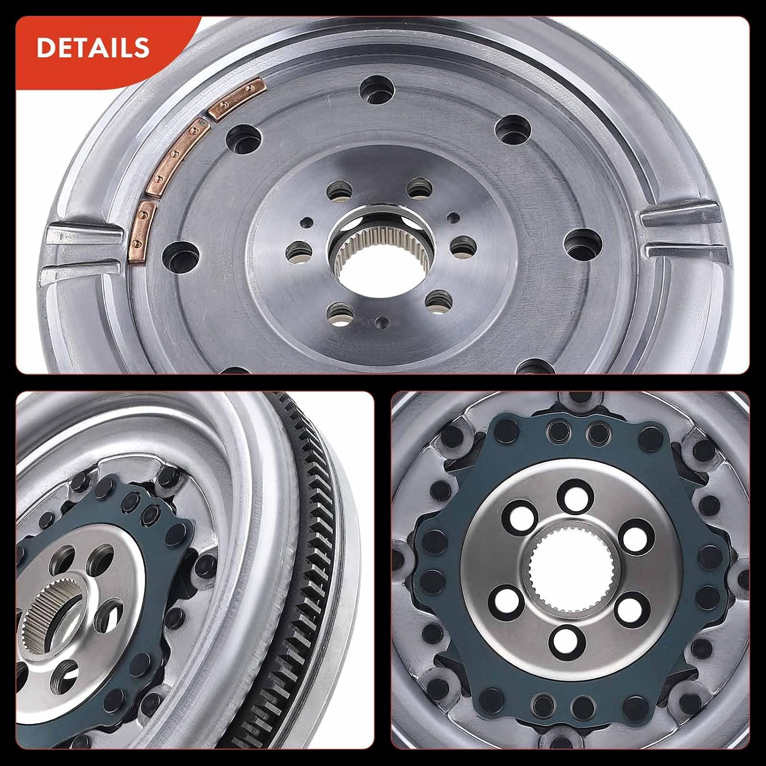A-Premium Dual Mass Flywheel Compatible with Volkswagen Jetta 2005-2007, Beetle 2004-2006, 1.9L TDI Diesel, Auto Dual Clutch Transmission, Replace# 03G105266CG, 03G105266BE
