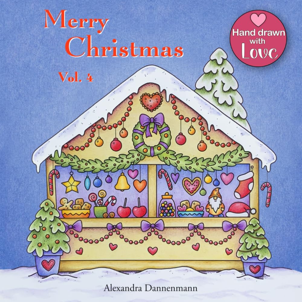 Merry Christmas - Volume 4: A beautiful Christmas Coloring Book for Adults for Relaxation.