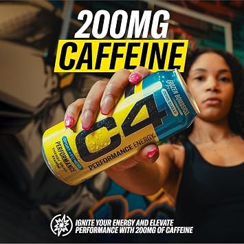 C4 Energy Drink 12oz (Pack of 12) - Frozen Bombsicle - Sugar Free Pre Workout Performance Drink with No Artificial Colors or Dyes