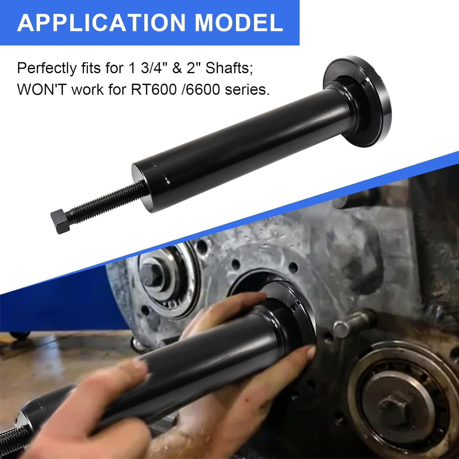 Transmission Input Shaft Bearing Puller Tool for Eaton Fuller 1 3/4″ & 2″ Shafts, Not for RT600 / 6600 Series Transmissions