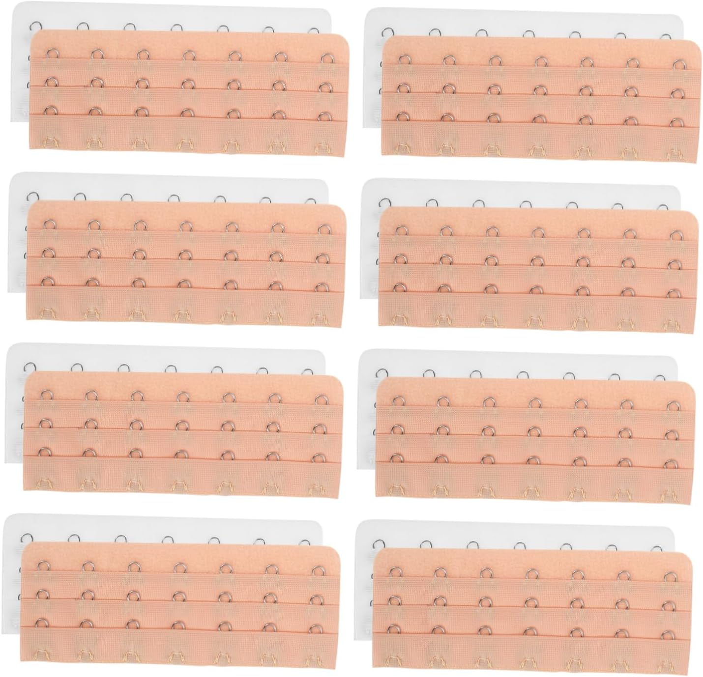 VALICLUD 16pcs Bra Extender 7 Hooks 3 Rows Polyester Back Hook