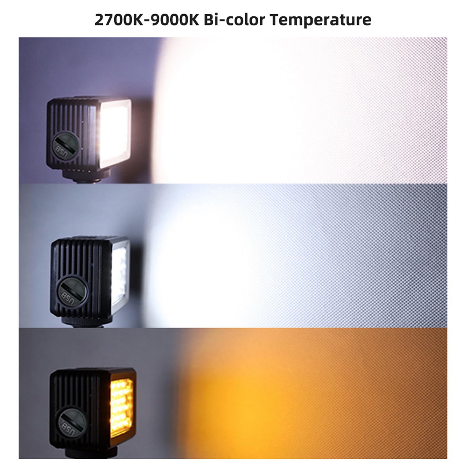 CHICIRIS Luce Video Guidata Dall'immersione per Fotografia Subacquea 40 M Mini Ripieno Portatili per, Stabilizzatori, Incorporato dello Snorkeling (RGB)