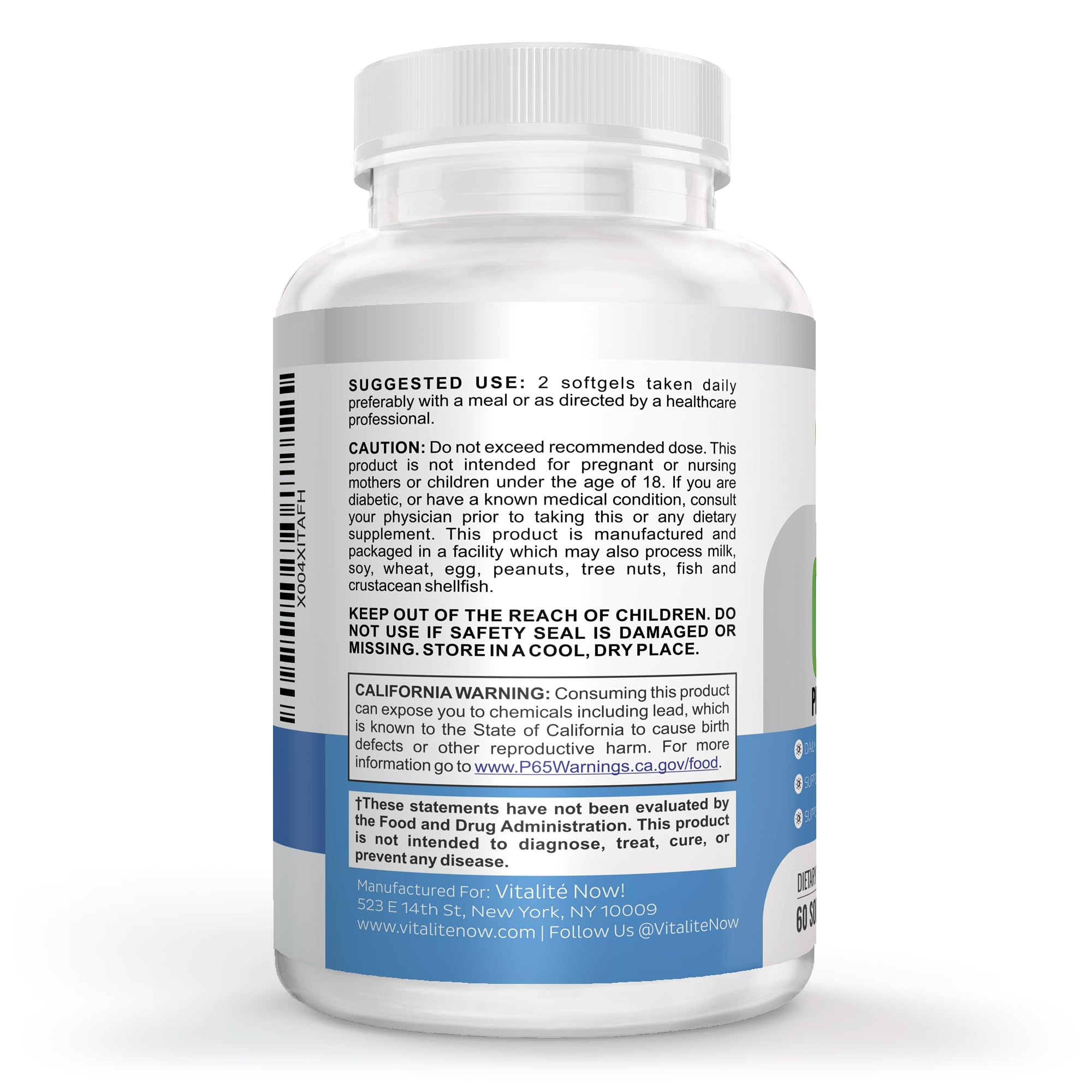 Vitalité Now! Choline Phosphatidyl, High Potency, Phosphatidylcholine 420mg — Amazon image 4