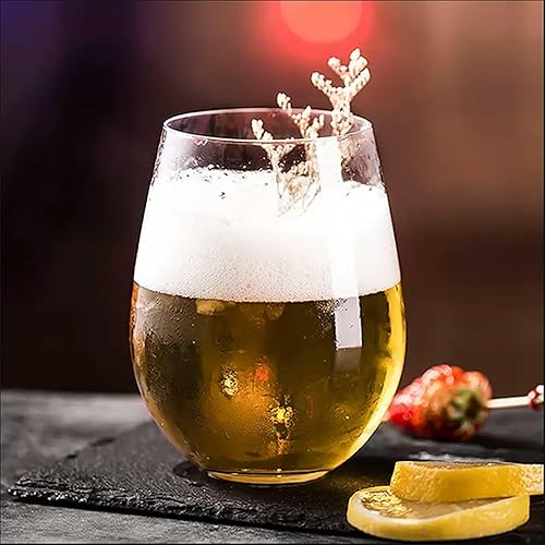 Miniatura 7 de Juego de copas de vino sin tallo de 2 a 20 onzas, sin plomo, aptas para lavavajillas, perfectas para piscina, al aire libre, campamento, fiesta de