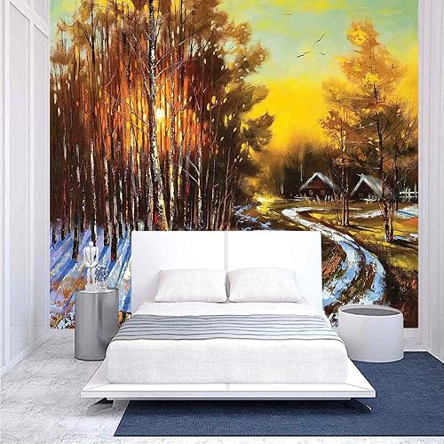 Miniatura 1 de Vinilo de pared de 55.0 x 30.0 in, para puerta de granero de madera vieja, de roble, de campo, de la aldea, de la vida rural, impresión fotográfica,