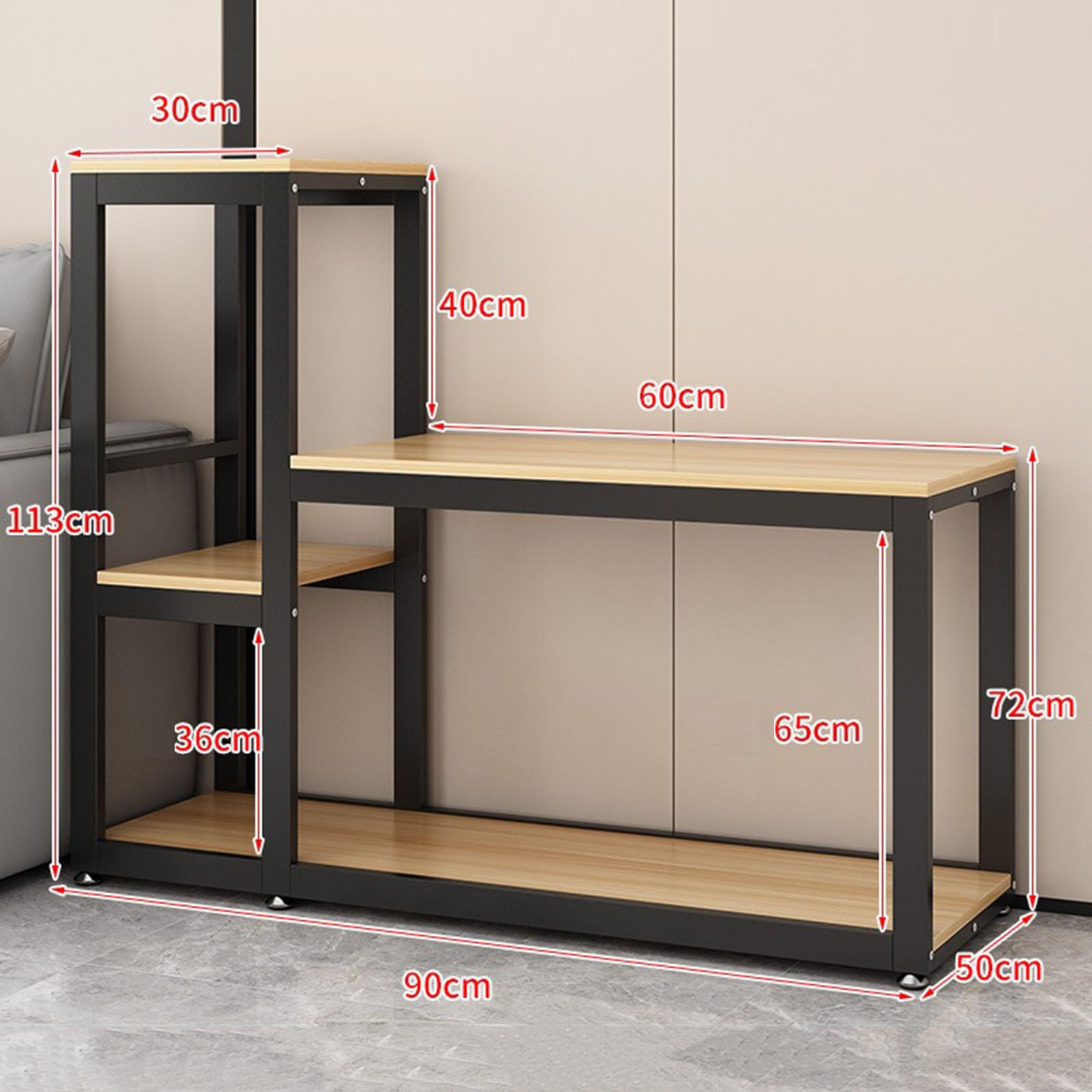 Solidny, metalowy regał do akwarium – nośność 1100 kg, nadaje się do akwariów, basenów gadów i basenów z rybami – stabilny regał do przechowywania akcesoriów akwariowych.