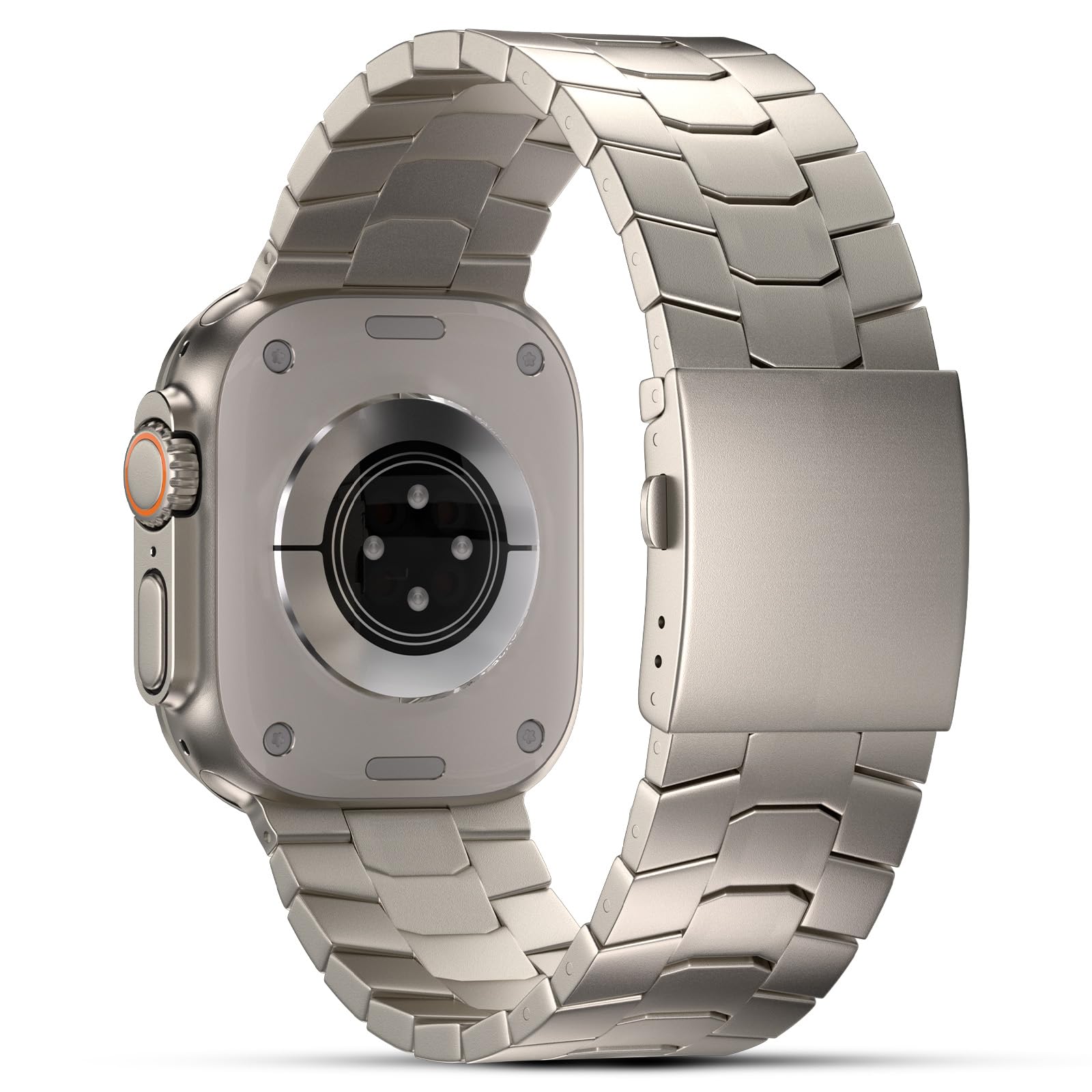 FiNESTONE Titanium Band for Apple Watch ULTRA & ULTRA 2: 49mm Adjustable Titanium Apple Watch Band - Lightweight Strap for iWatch Apple Watch ULTRA 2 & ULTRA (49mm)