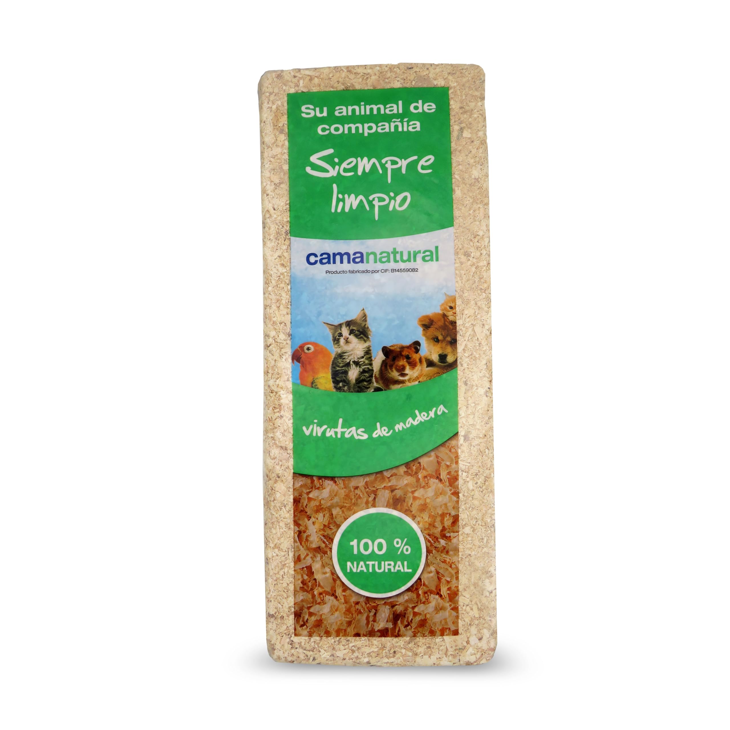 LOTI LOTA Lecho Natural de Virutas de Madera - 1 Kg - Ideal para Conejos, Hámsters, Cobayas, Roedores y Loros - 100% Natural y Biodegradable