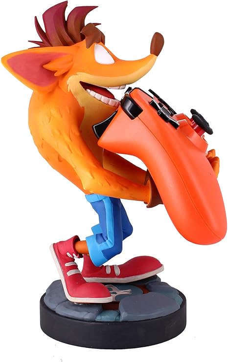 Exquisite Gaming Crash Bandicoot Cable Guys Controller Holder & Phone Stand, Device Organizer